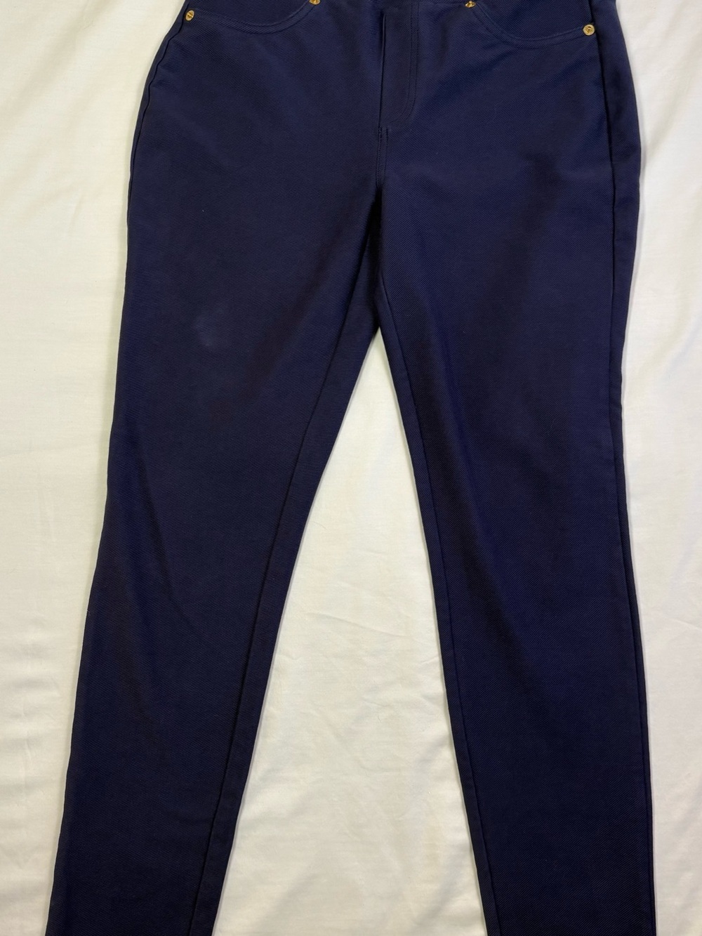 Michael Michael Kors Women’s Pull-On Pants Size M Navy Slim Straight Stretch